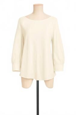 NEW SUSANNE BOMMER women's cuffed long sleeve silk shirt in jasmine